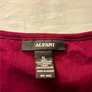 Alfani Burgundy lace dress with a touch of whimsy